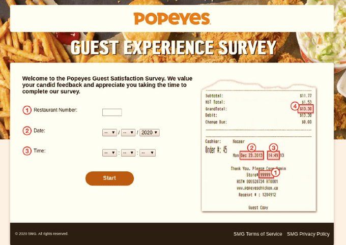 tellpopeyes survey